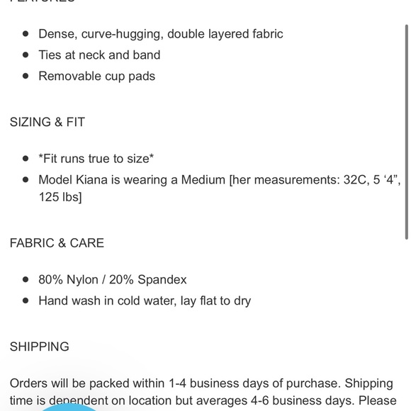 Danny triangle swim top - Picture 4 of 6